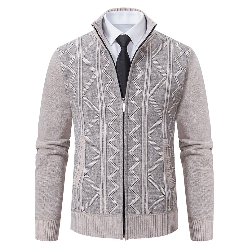 Dawson™ – Cardigan texturé à fermeture éclair