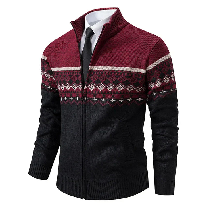 Howard™ – Cardigan à fermeture éclair en maille de style nordique