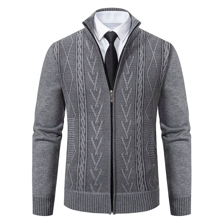 Dawson™ – Cardigan texturé à fermeture éclair