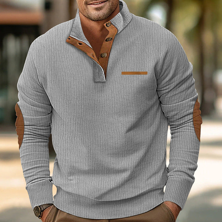 Davenport™ – Pull-over à demi-bouton avec poche