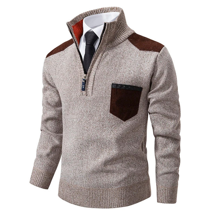 Clinton™ – Pull à moitié zippé exceptionnel