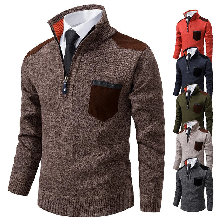 Clinton™ – Pull à moitié zippé exceptionnel