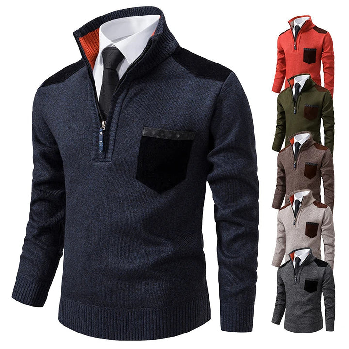 Clinton™ – Pull à moitié zippé exceptionnel