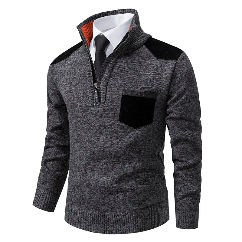 Clinton™ – Pull à moitié zippé exceptionnel