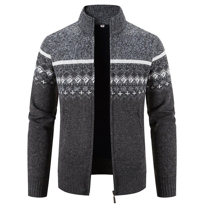 Howard™ – Cardigan à fermeture éclair en maille de style nordique