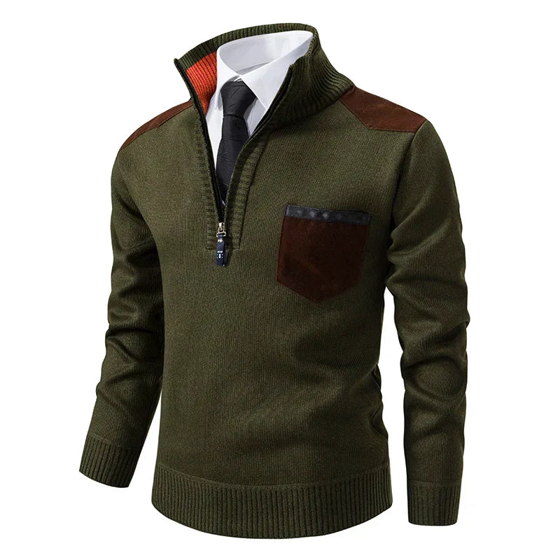 Clinton™ – Pull à moitié zippé exceptionnel