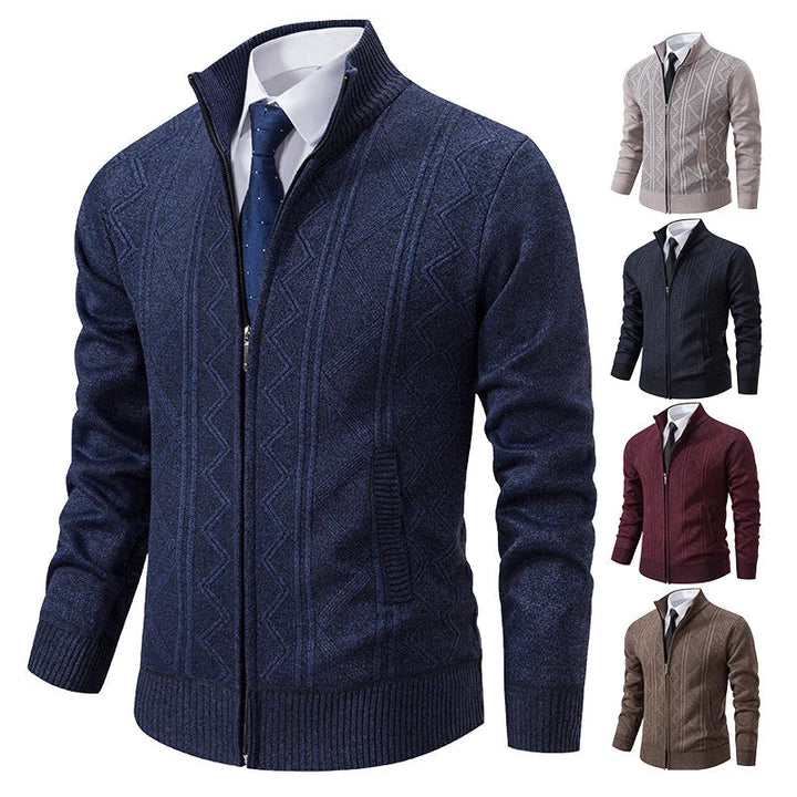 Dawson™ – Cardigan texturé à fermeture éclair