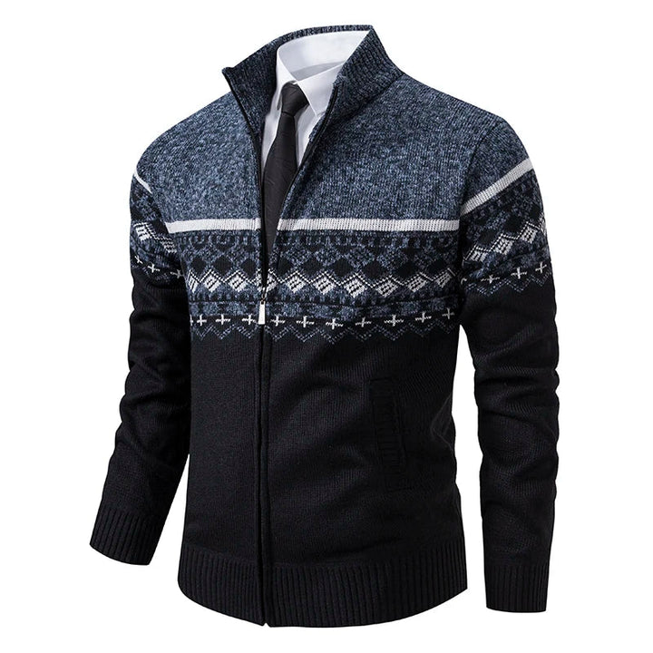Howard™ – Cardigan à fermeture éclair en maille de style nordique