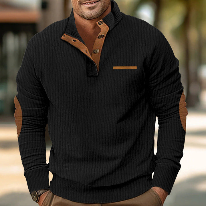 Davenport™ – Pull-over à demi-bouton avec poche