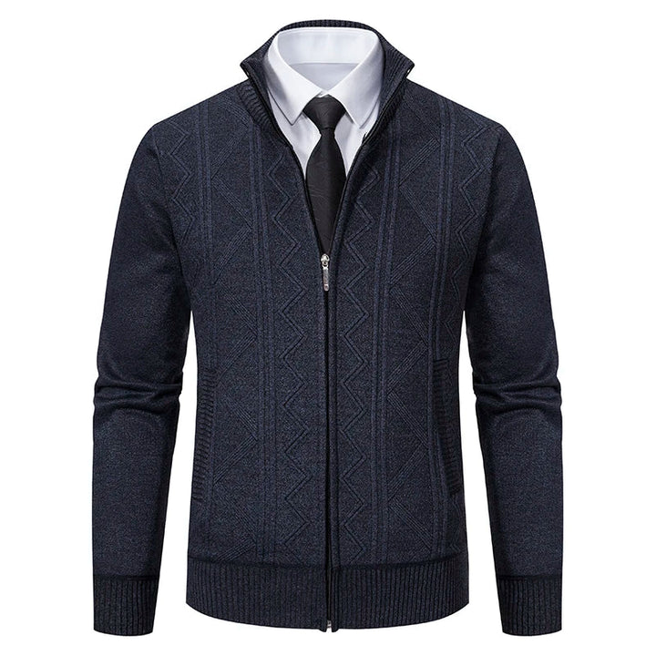 Dawson™ – Cardigan texturé à fermeture éclair