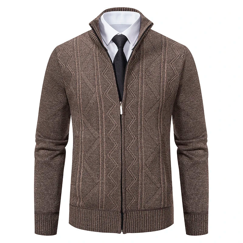 Dawson™ – Cardigan texturé à fermeture éclair
