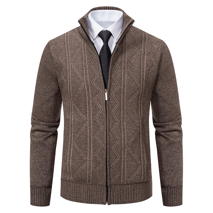 Dawson™ – Cardigan texturé à fermeture éclair