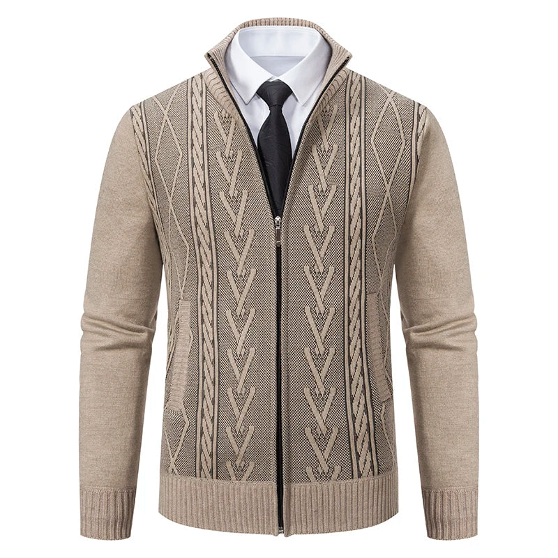 Dawson™ – Cardigan texturé à fermeture éclair