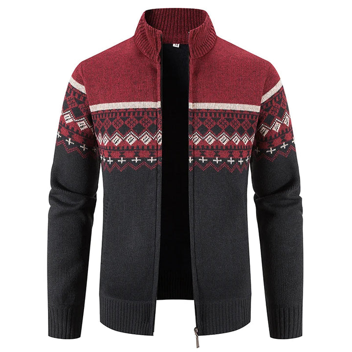 Howard™ – Cardigan à fermeture éclair en maille de style nordique
