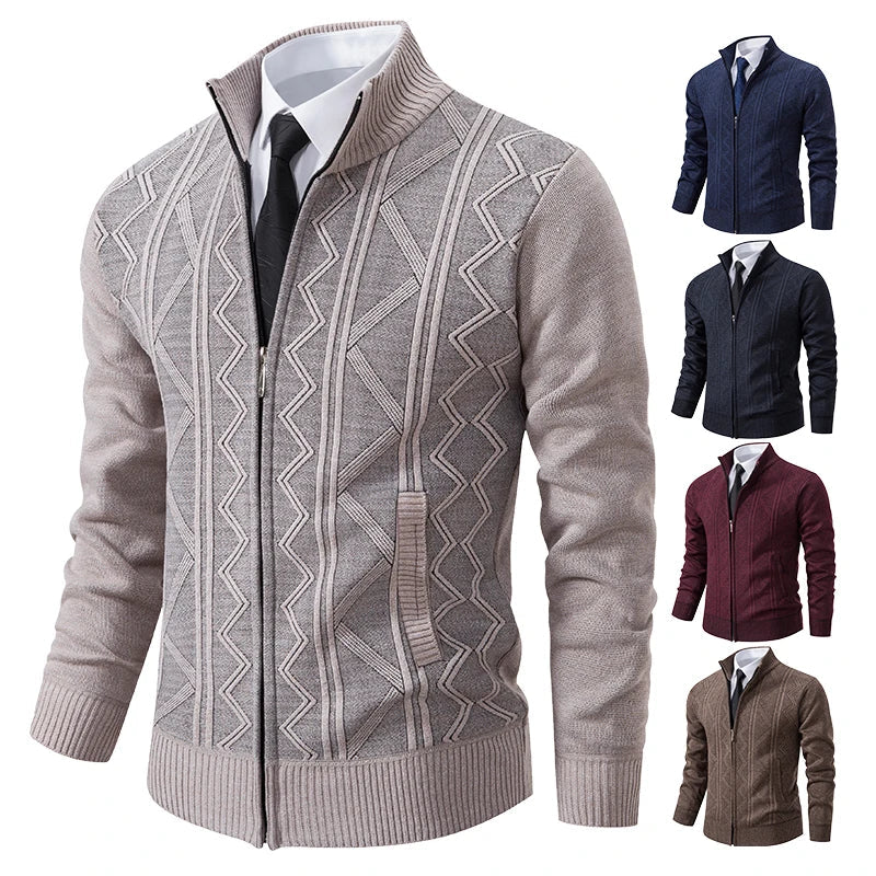 Dawson™ – Cardigan texturé à fermeture éclair