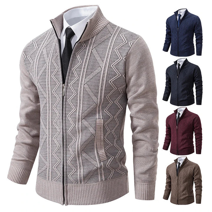 Dawson™ – Cardigan texturé à fermeture éclair