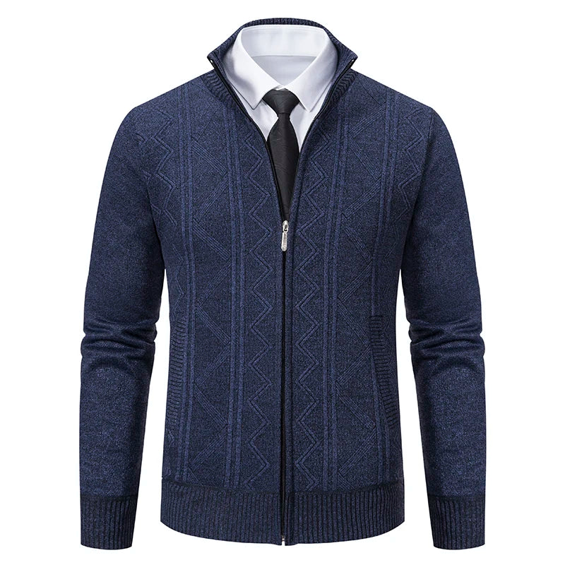 Dawson™ – Cardigan texturé à fermeture éclair