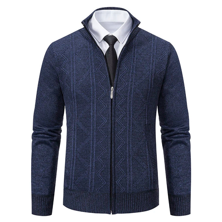 Dawson™ – Cardigan texturé à fermeture éclair