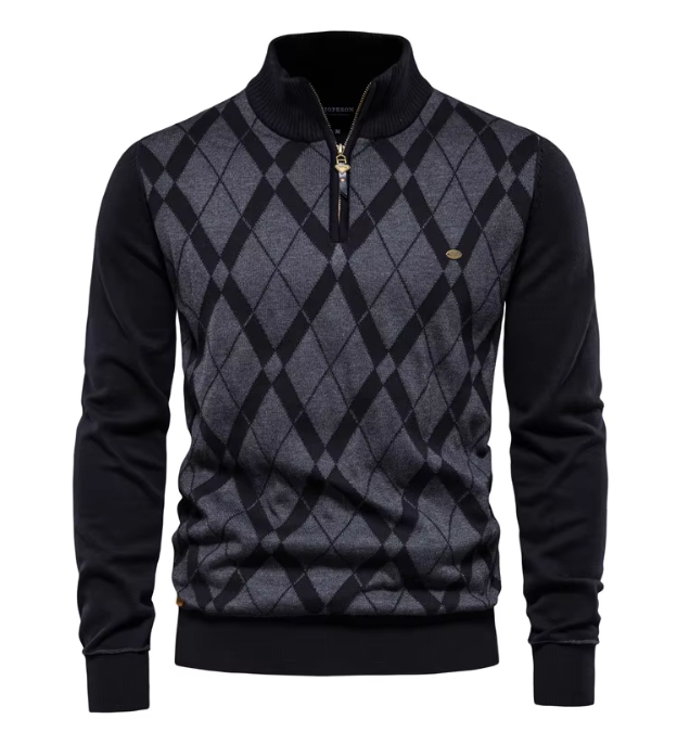 Job™ | Pull-over masculin avec fermeture partielle