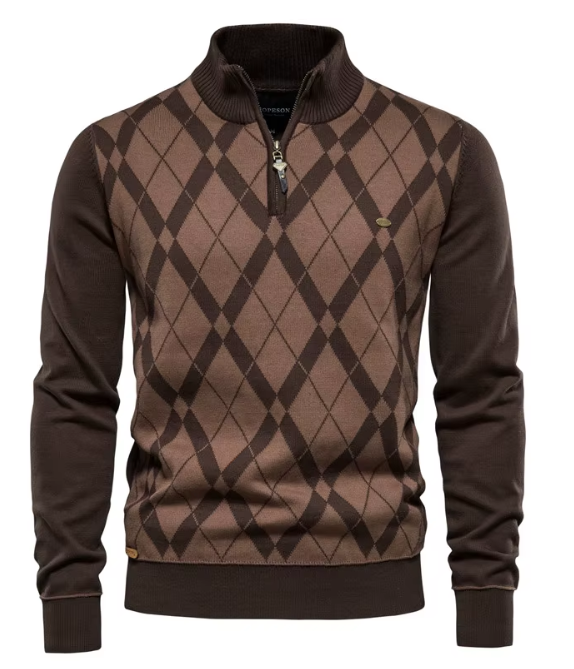 Job™ | Pull-over masculin avec fermeture partielle