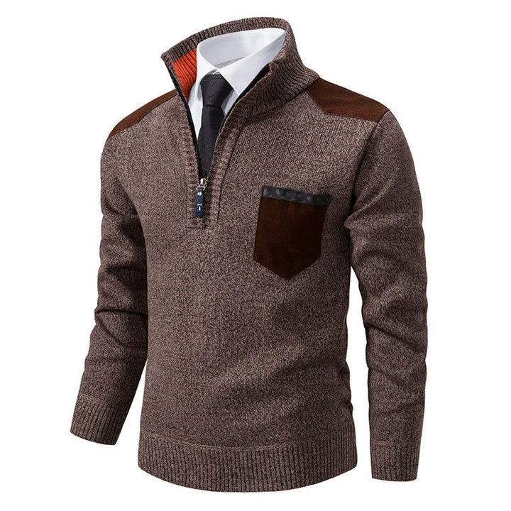 Clinton™ – Pull à moitié zippé exceptionnel