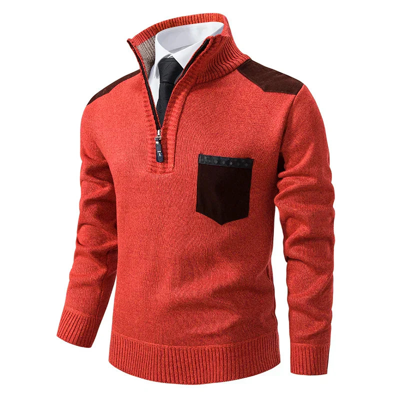 Clinton™ – Pull à moitié zippé exceptionnel