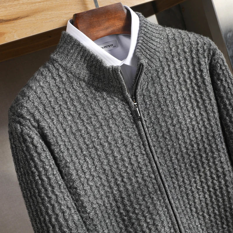 Belmont™ – Pullover en laine Mérinos avec fermeture éclair