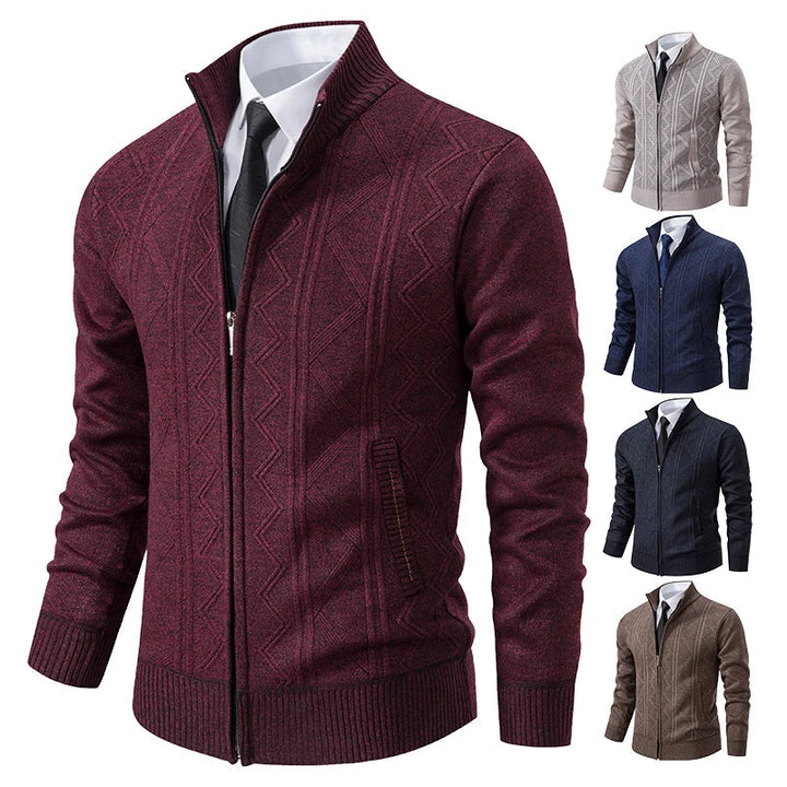 Dawson™ – Cardigan texturé à fermeture éclair