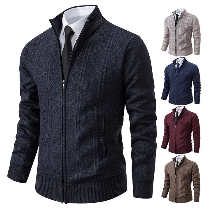 Dawson™ – Cardigan texturé à fermeture éclair