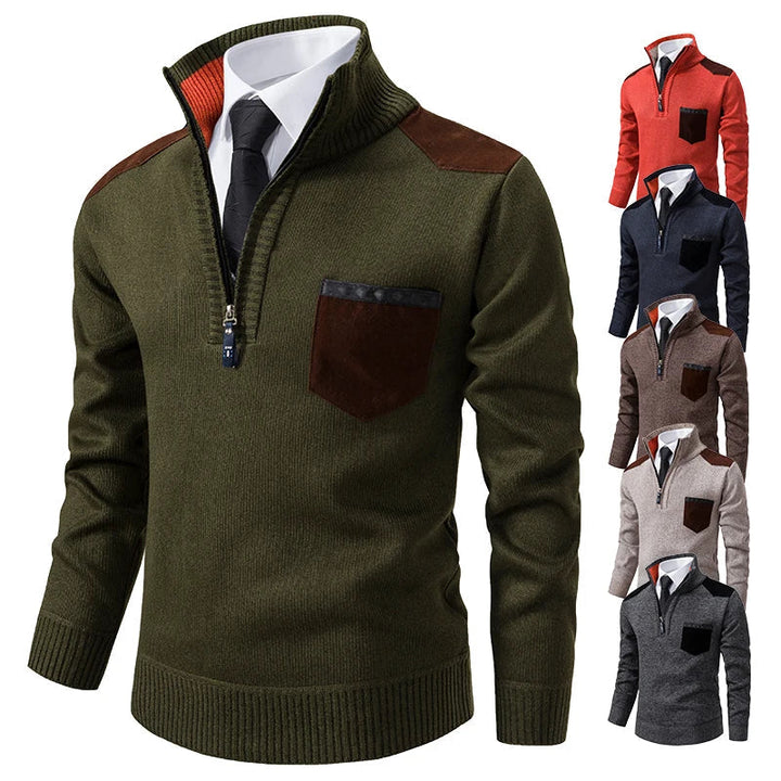 Clinton™ – Pull à moitié zippé exceptionnel