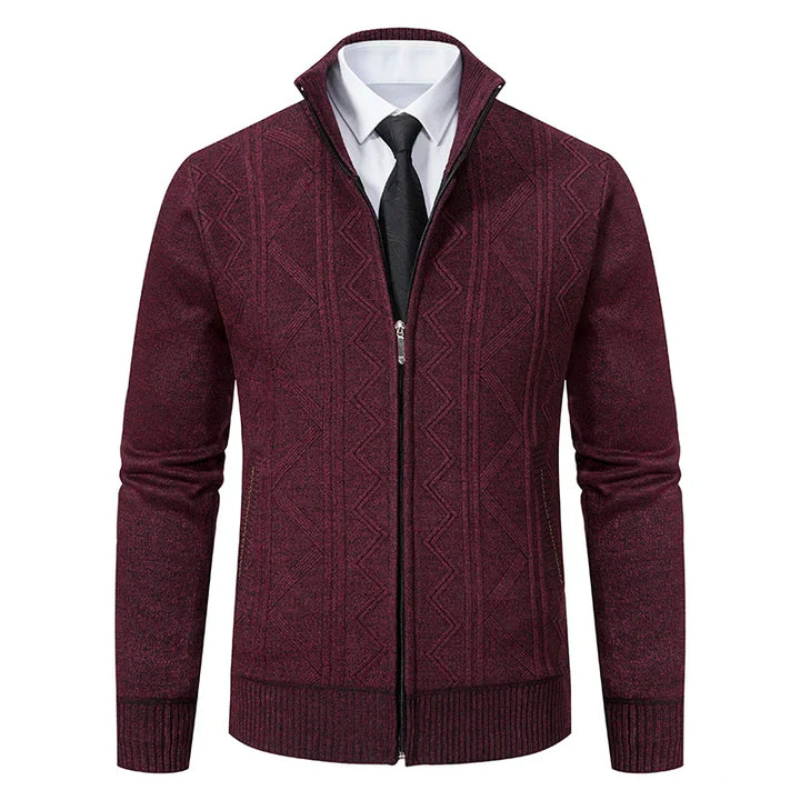 Dawson™ – Cardigan texturé à fermeture éclair