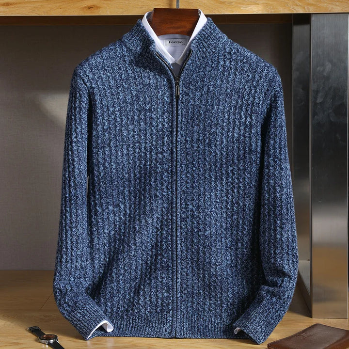 Belmont™ – Pullover en laine Mérinos avec fermeture éclair